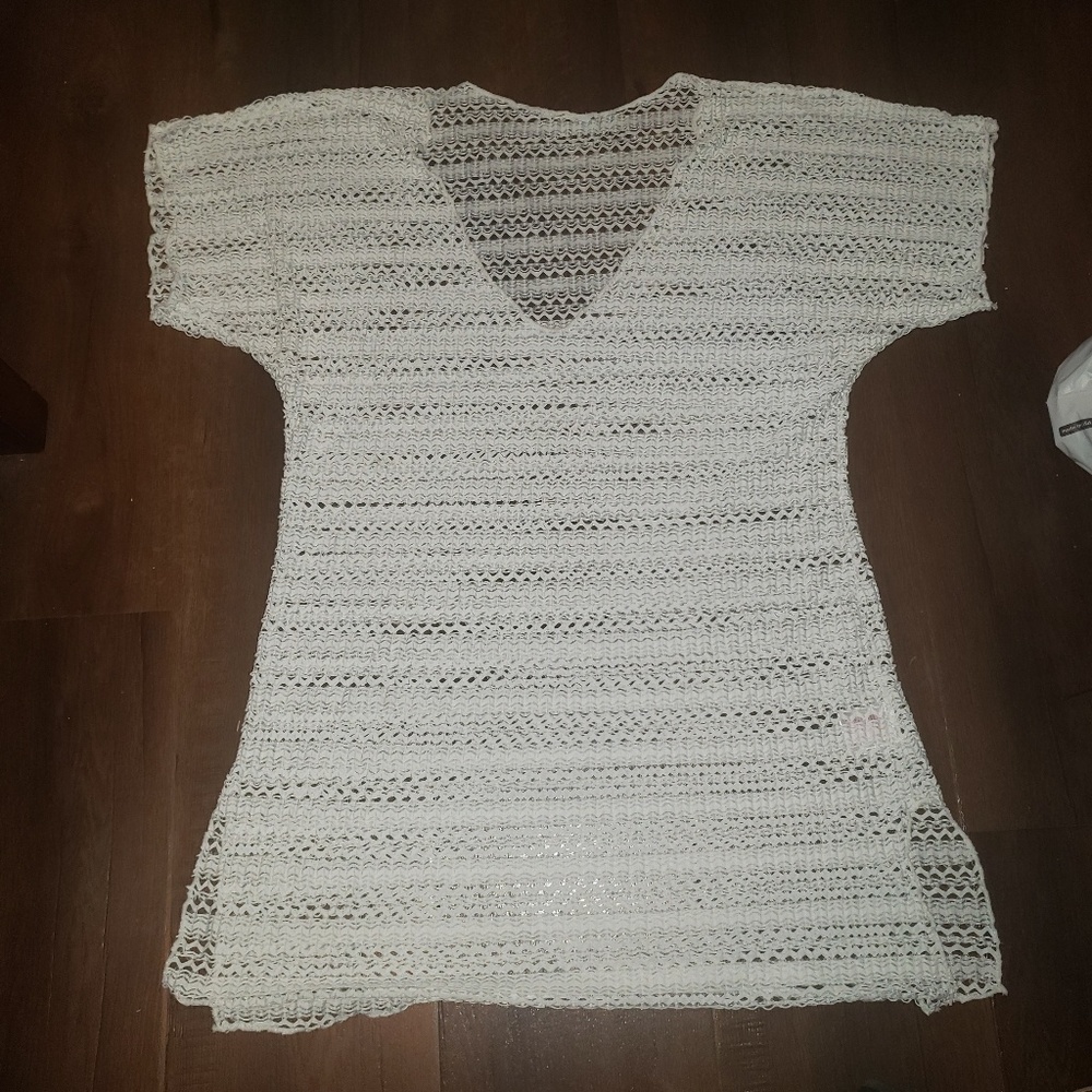 White bathing suit cover up